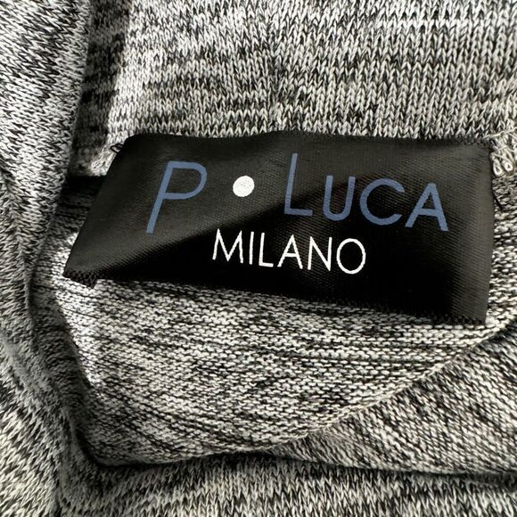 P. Luca Milano Cowl Neck Oversized Sweater Dress Gray XL - Picture 4 of 6